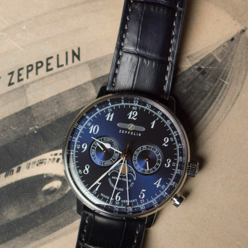 時計新品✨ツェッペリン ZEPPELIN クオーツ 腕時計 7036-3 ネイビー